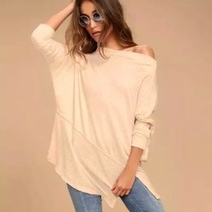 Free People Womens Londontown Thermal Basic T-Shirt Tunic